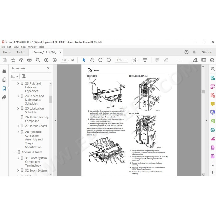 JLG Telehandler 4008 4008PS service manual