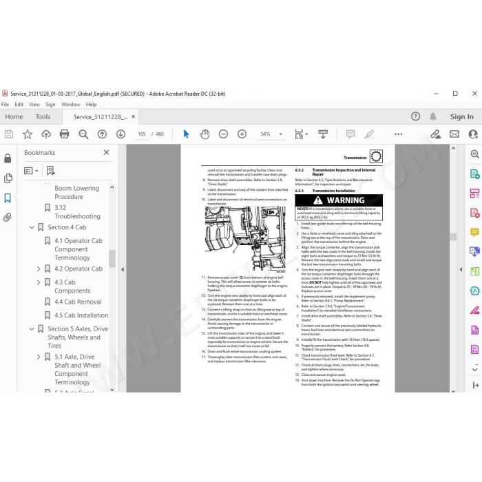 JLG Telehandler 4008 4008PS service manual