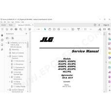 JLG Telehandler 4013 4013PS service manual