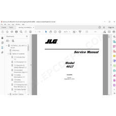 JLG Telehandler 4017 service manual