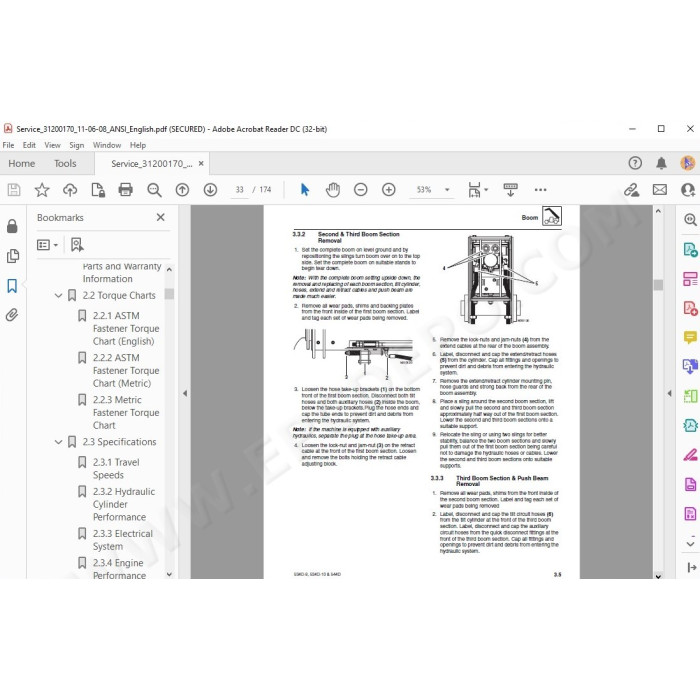 JLG Telehandler 534D-10 service manual