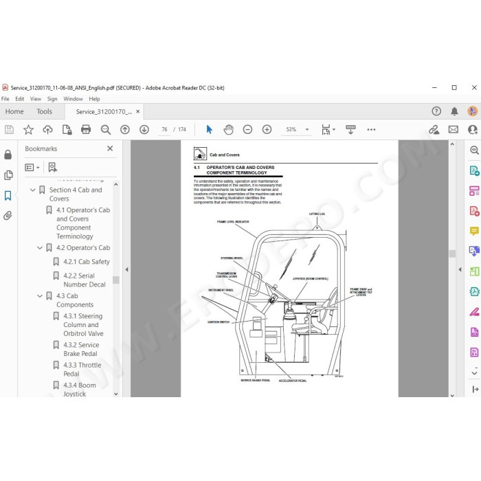 JLG Telehandler 534D-10 service manual