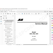 JLG Telehandler 823 service manual