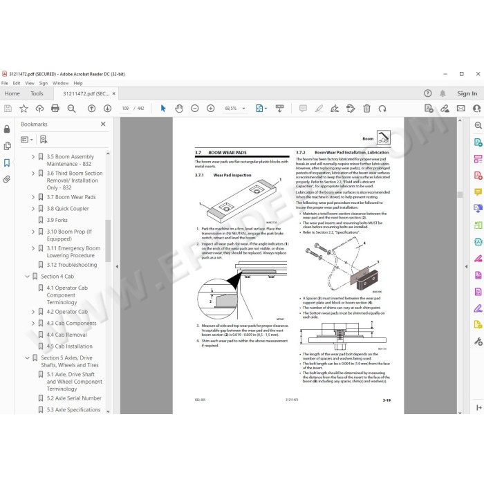 JLG Telehandler 925 service manual