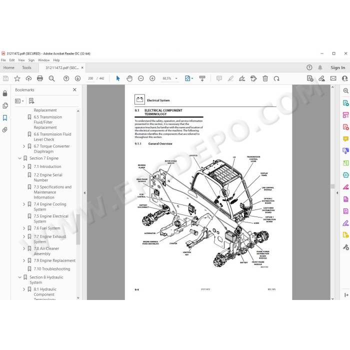 JLG Telehandler 925 service manual