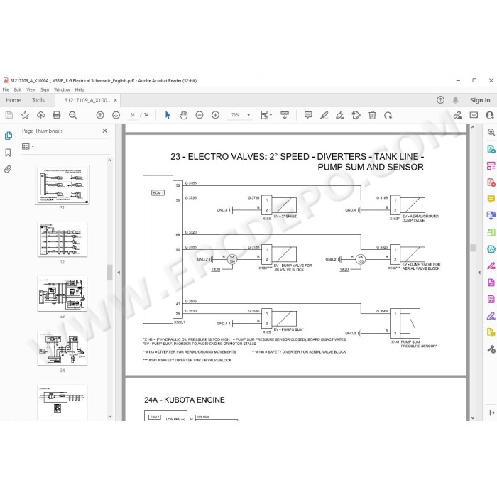 JLG Compact Crawler Boom X1000AJ service manual