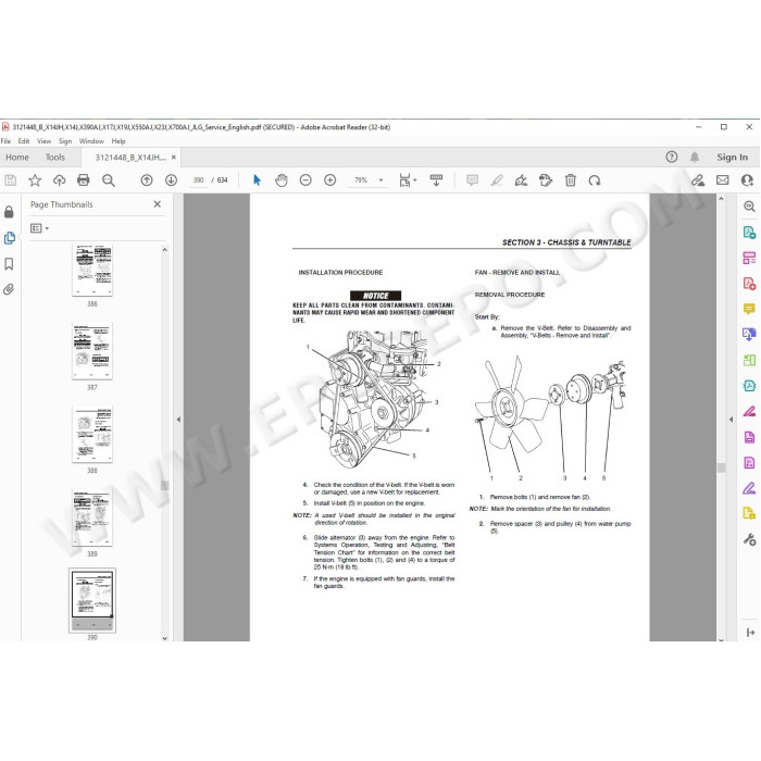 JLG Compact Crawler Boom X17J service manual