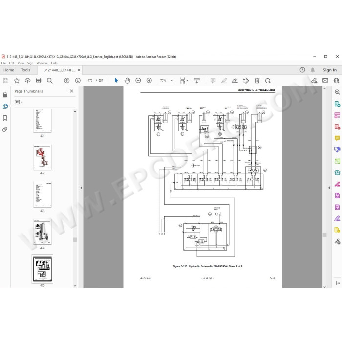 JLG Compact Crawler Boom X19J service manual