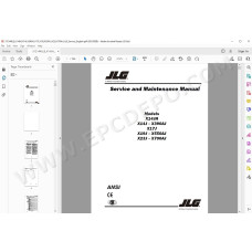 JLG Compact Crawler Boom X700AJ service manual