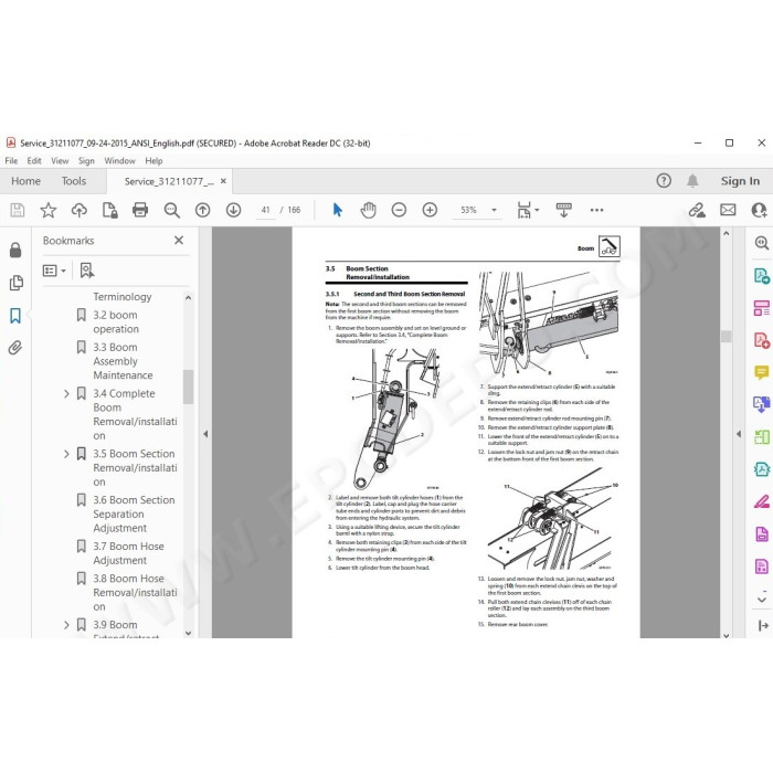 JLG Telehandler G15-44A service manual