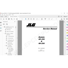 JLG Telehandler G5-19A service manual