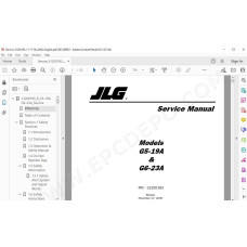 JLG Telehandler G6-23A service manual