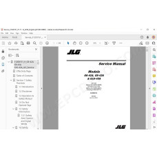 JLG Telehandler G6-42A service manual