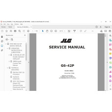 JLG Telehandler G6-42P service manual