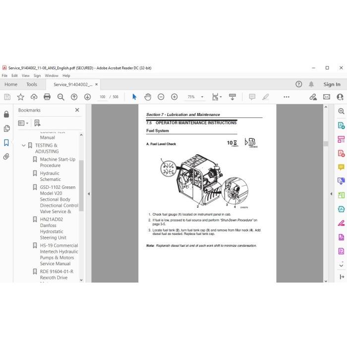 JLG Telehandler G6-42P service manual
