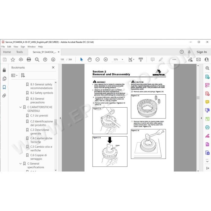 JLG Gradall Telehandler 534D-9 534D-10 service manual
