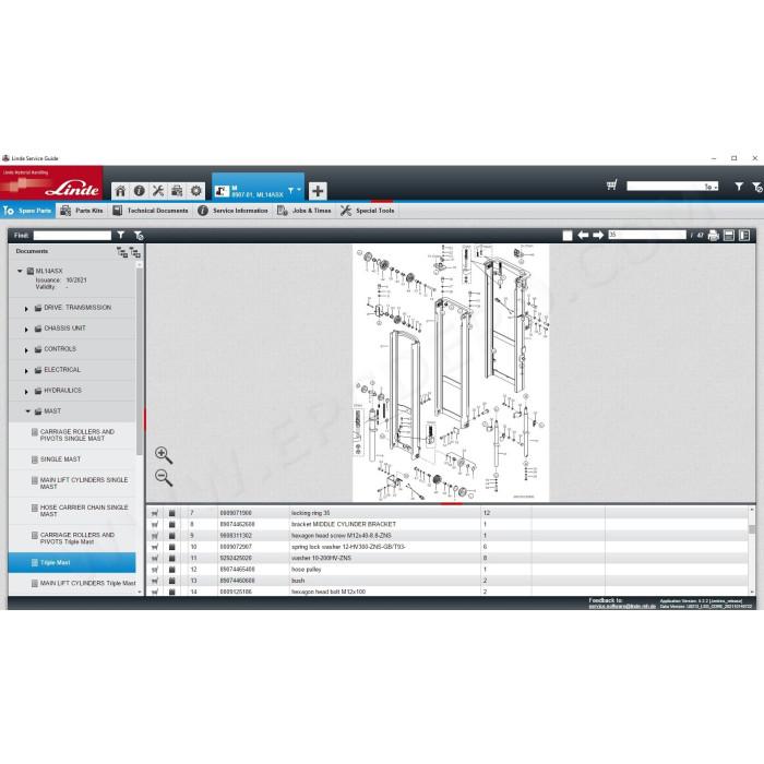 Linde Service Guide LSG 2022 EPC parts catalog + service