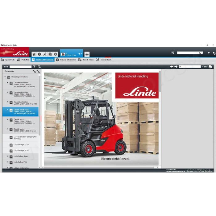 Linde Service Guide LSG 2022 EPC parts catalog + service