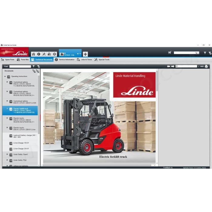 Linde Service Guide LSG 2025 EPC parts catalog + service