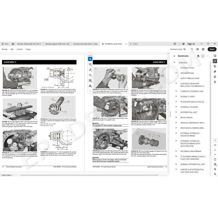 Manitou MLT 627 Turbo Evolution Serie C E3 service manual