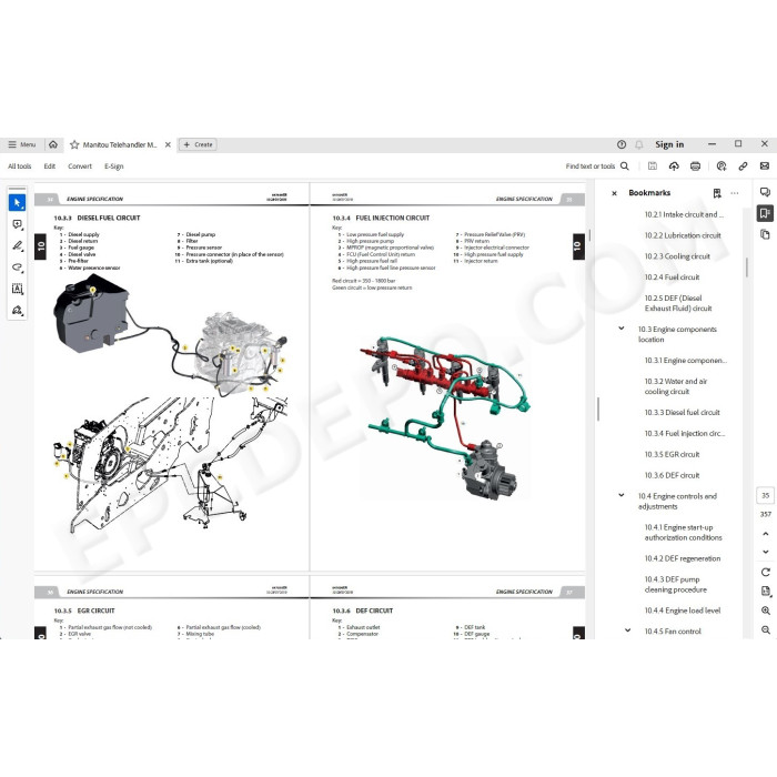 Manitou MLT 630 730 105D 115D ST4 S1 S2 service manual