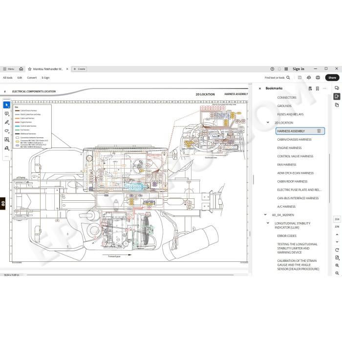 Manitou MLT MLT-X 845 120 120H 120M E3 ST3A S4 S5 S6 service manual