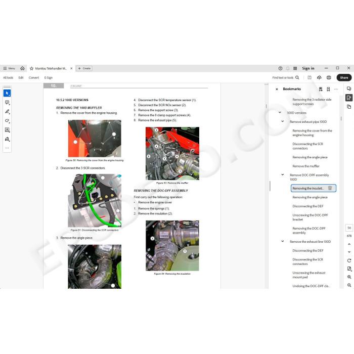 Manitou MT 1440 1840 Easy 75D / A / HA / 100D ST5 S1 service manual