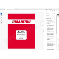Manitou MT 6034 service repair manual