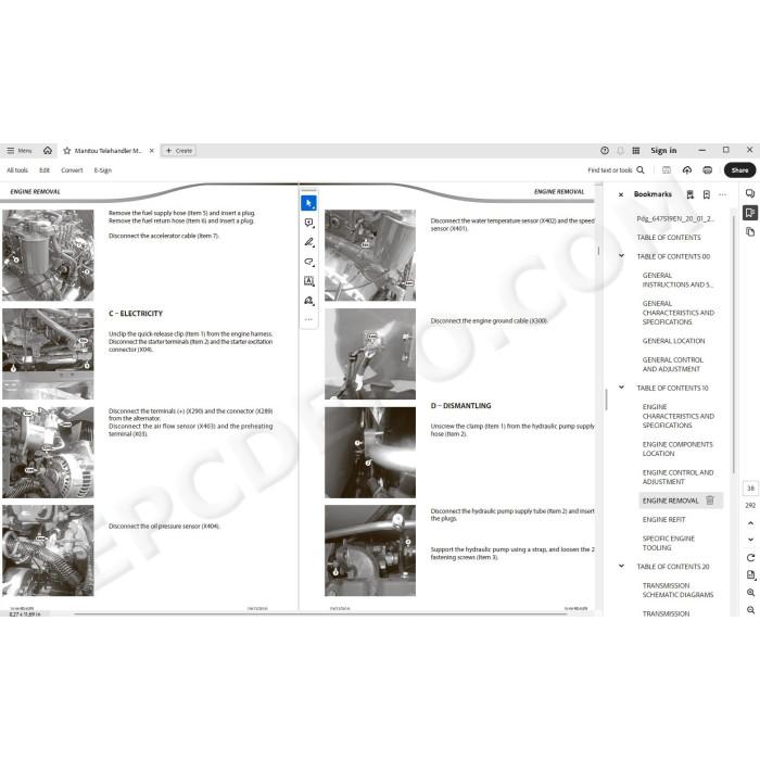 Manitou MT 625 H EASY 49K ST3A S1 service manual