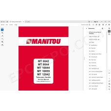 Manitou MT 6642 8044 10044 10055 12042 service manual