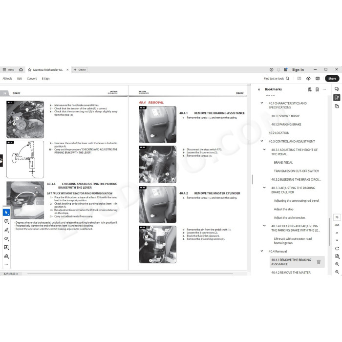 Manitou MT 733 933 1033 Easy 75D ST5 Serie 1 service manual