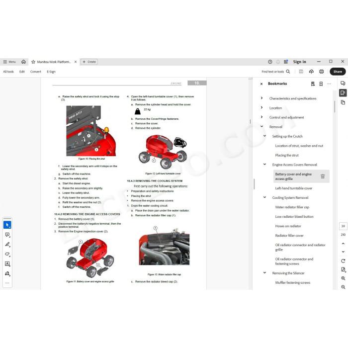 Manitou Platform 160 180 ATJ RC 4RD ST5 S2 service manual