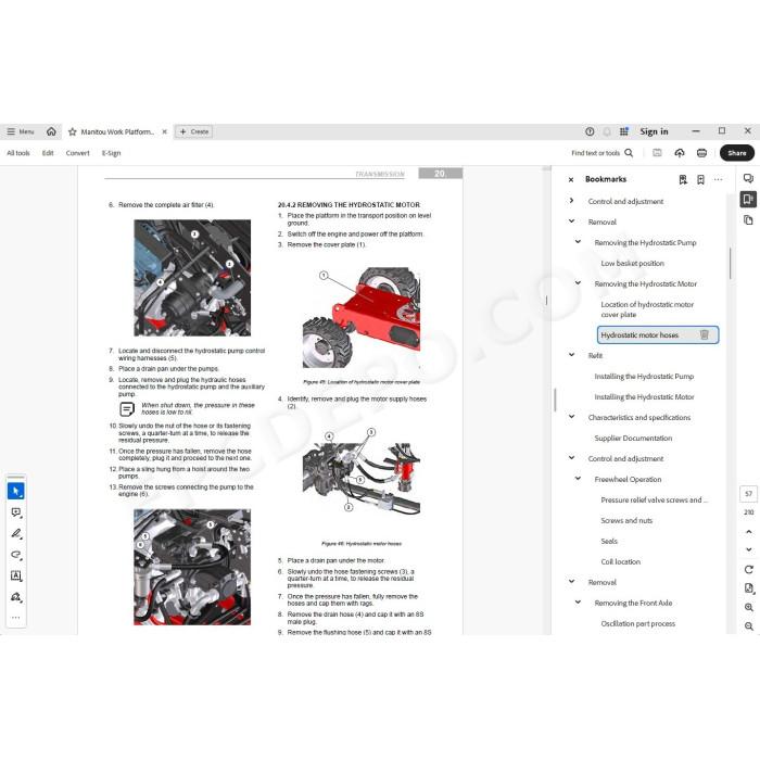 Manitou Platform 160 180 ATJ RC 4RD ST5 S2 service manual