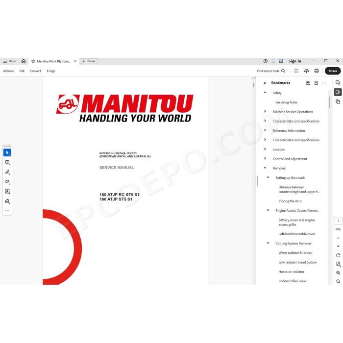 Manitou Platform 160 ATJP RC ST5 S1 service manual
