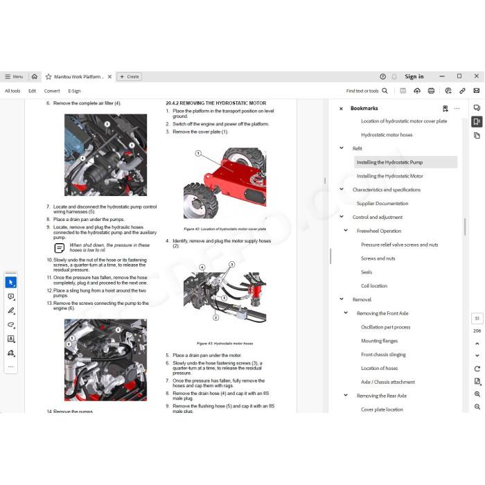 Manitou Platform ATJ 46P RC T4 Serie 2 service & repair manual