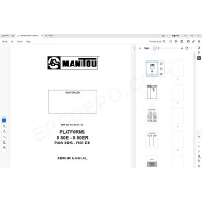 Manitou Platform D80E D80ER D80ERS D80EP service & repair manual