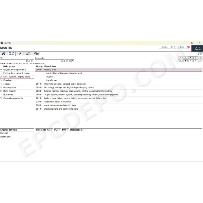 MAN MANTIS EPC SPARE PARTS CATALOG 01.2026