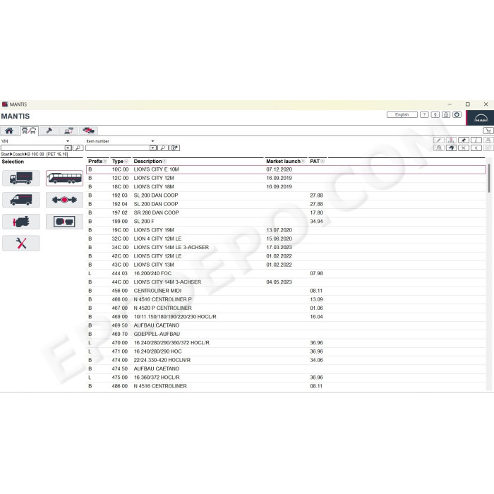 MAN MANTIS EPC SPARE PARTS CATALOG 01.2026
