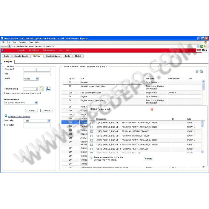 Renault Truck Impact 2020 EPC parts catalog + service