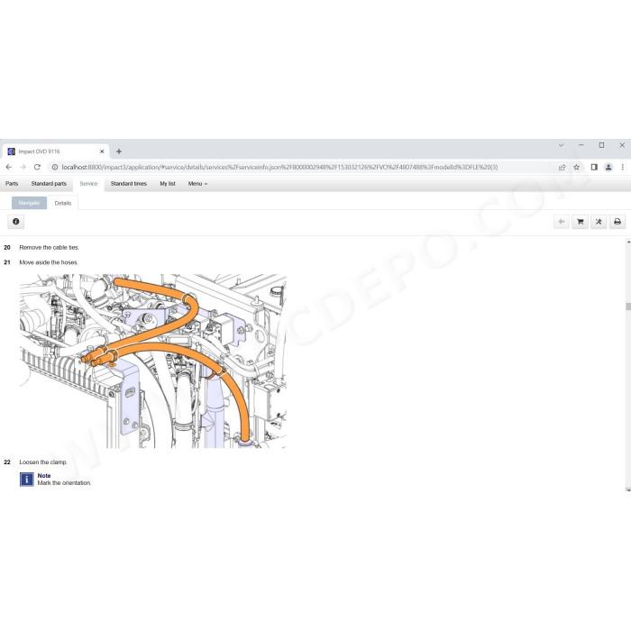Volvo Impact Buses & Lorries EPC parts catalog + service 2021
