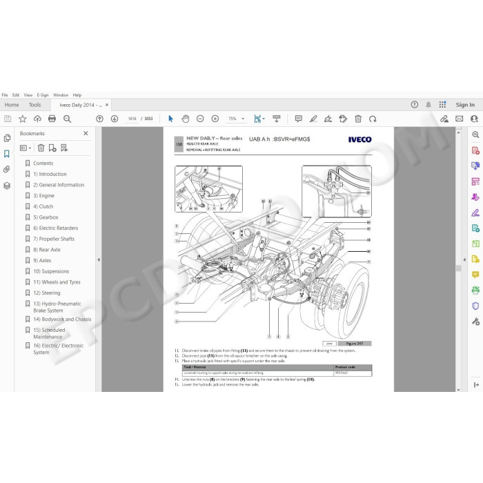 Iveco Daily 2014 - 2019 Euro 5 / 6 service manual