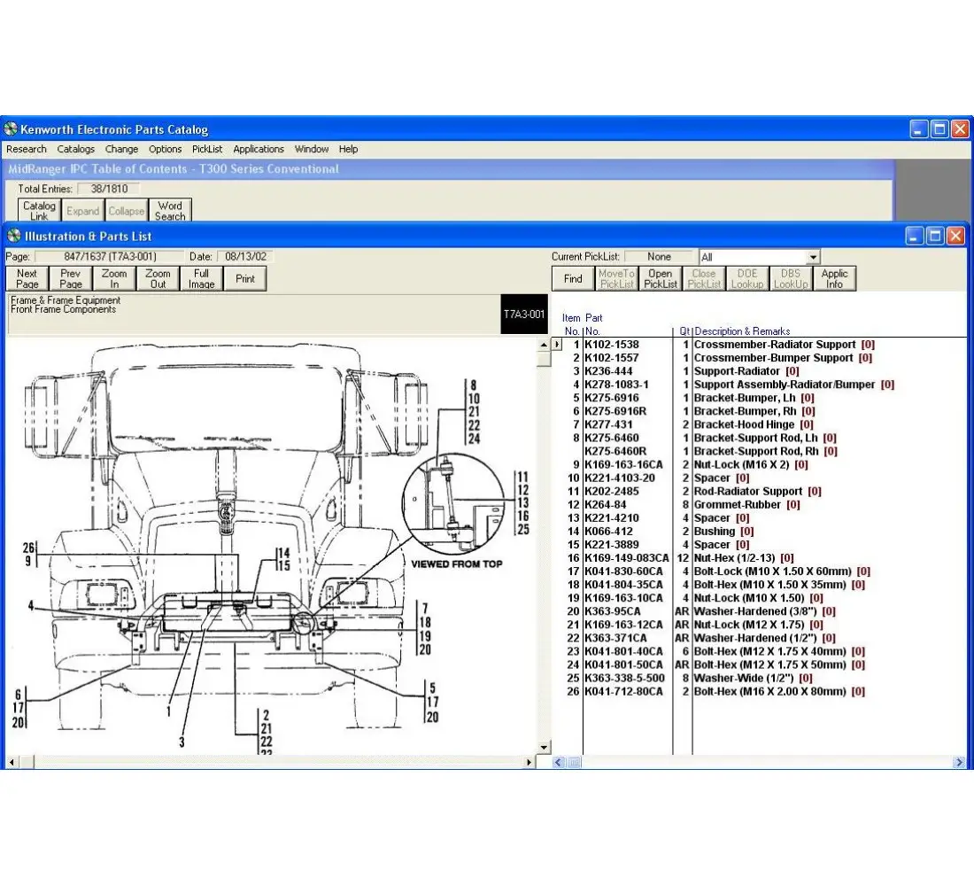 KENWORTH EPC SPARE PARTS CATALOG