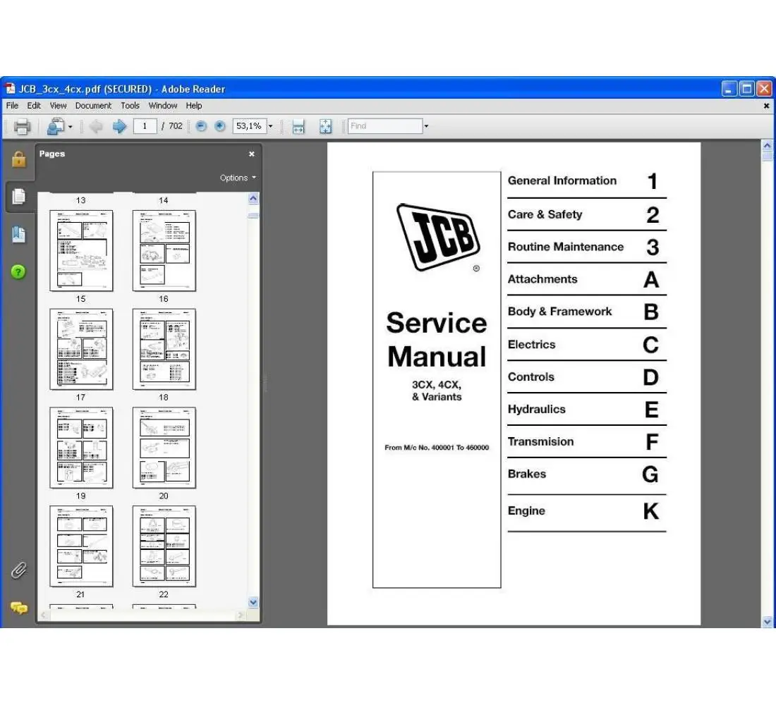 JCB 2010 Service Manuals Download