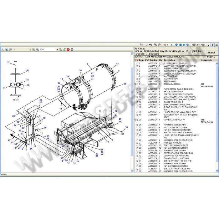 Ag-Chem NA EPC spare parts catalog + service & repair 2021