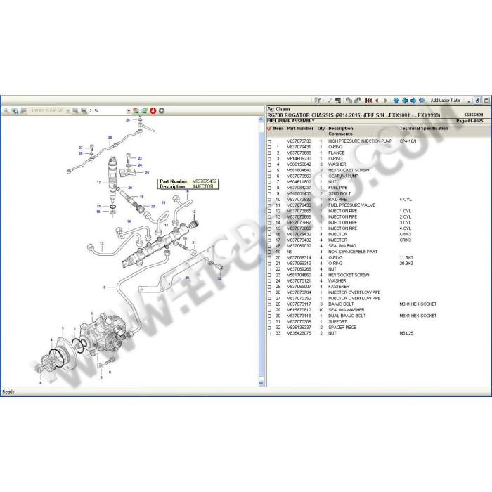 Ag-Chem NA EPC spare parts catalog + service & repair 2021