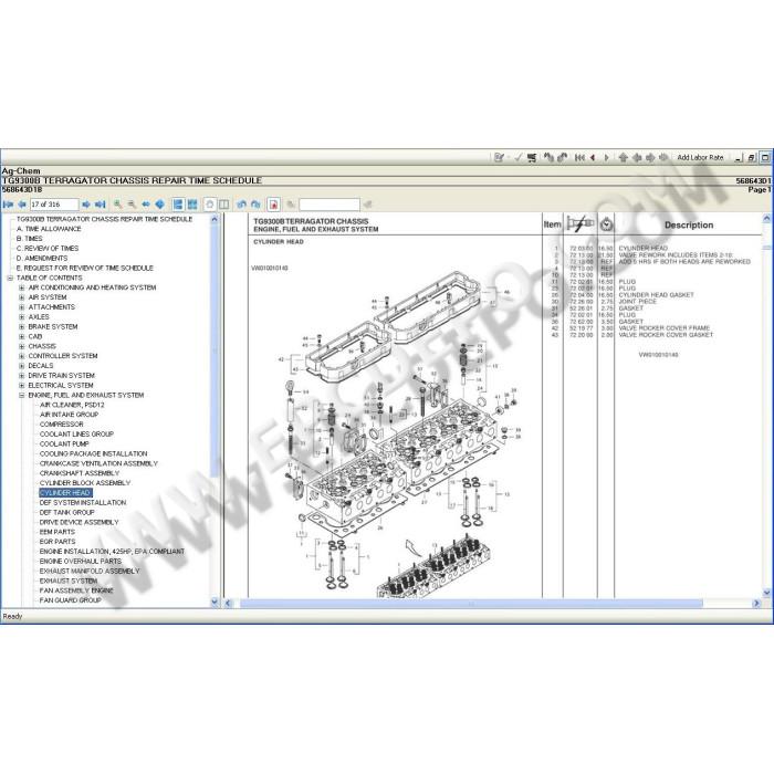 Ag-Chem NA EPC spare parts catalog + service & repair 2021