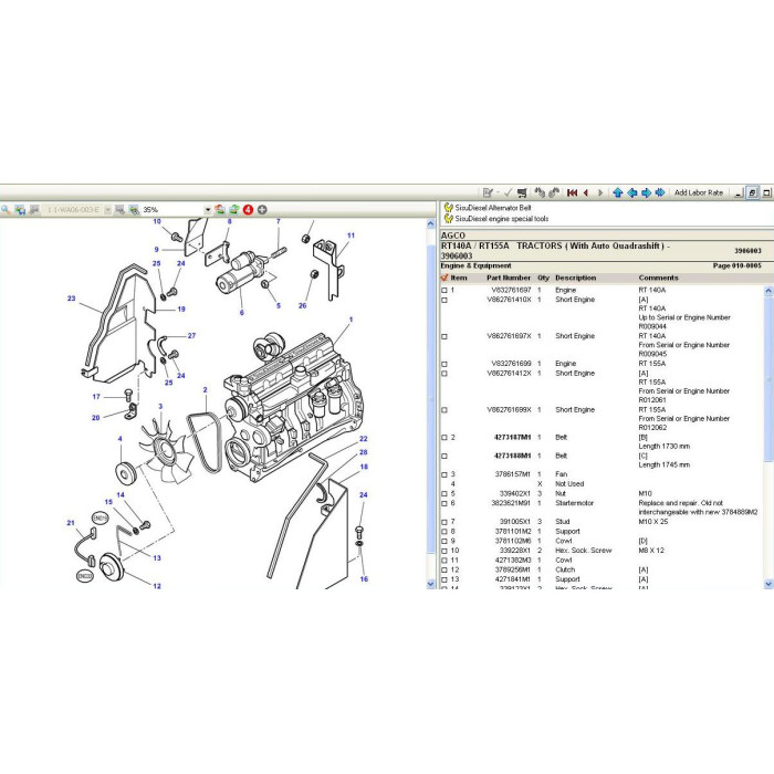 AGCO EPC spare parts catalog + service & repair 2021