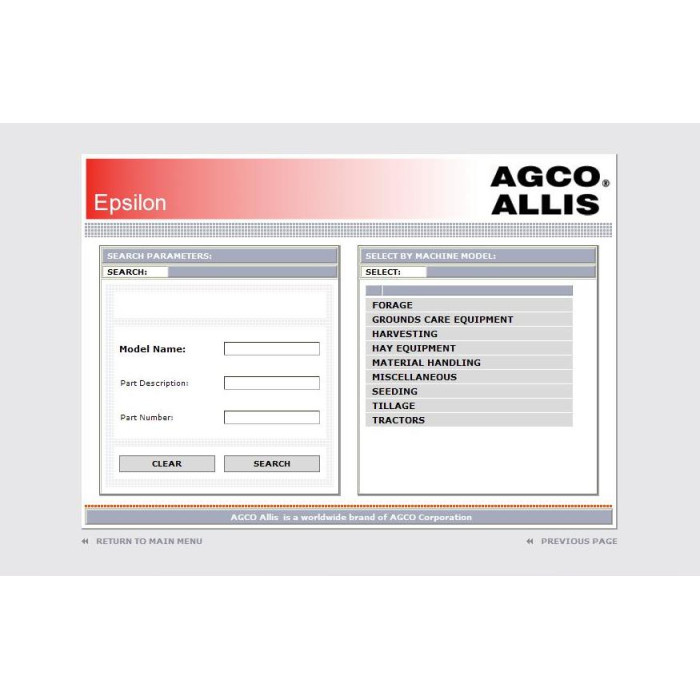 AGCO ALLIS NA EPC SPARE PARTS CATALOG 2021
