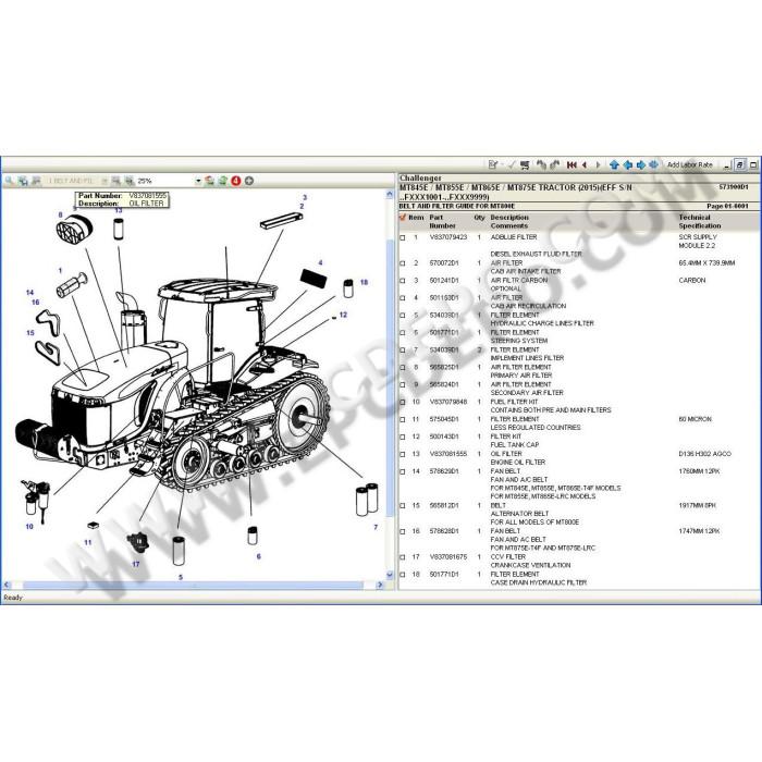 Challenger Europe EPC spare parts catalog 2021