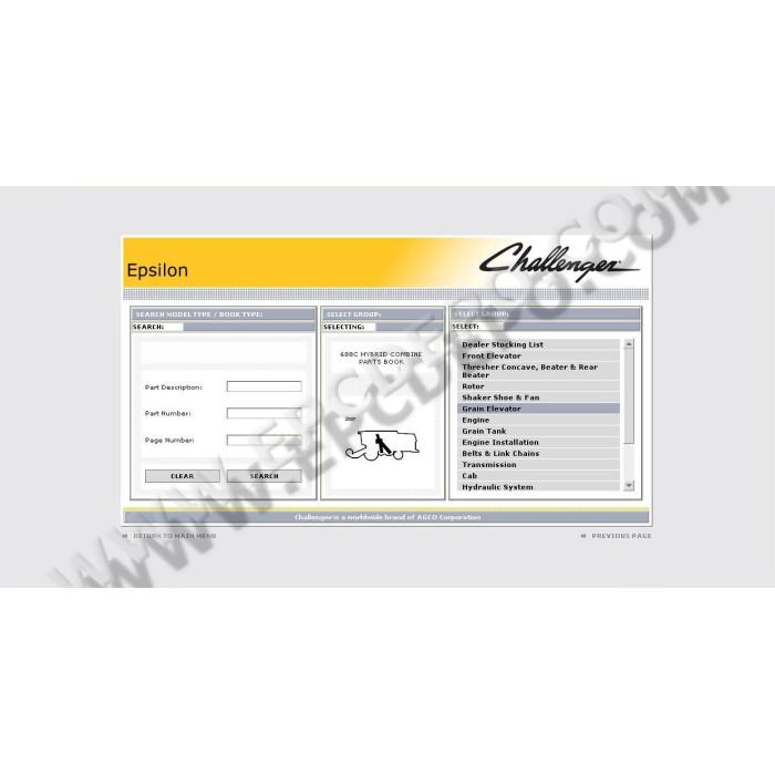 Challenger Europe EPC spare parts catalog 2021